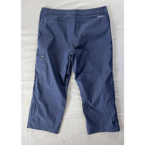 Eddie Bauer Women's Tech Capri Stretch Nylon Hiking Pants. Navy, Size 10. EUC!!